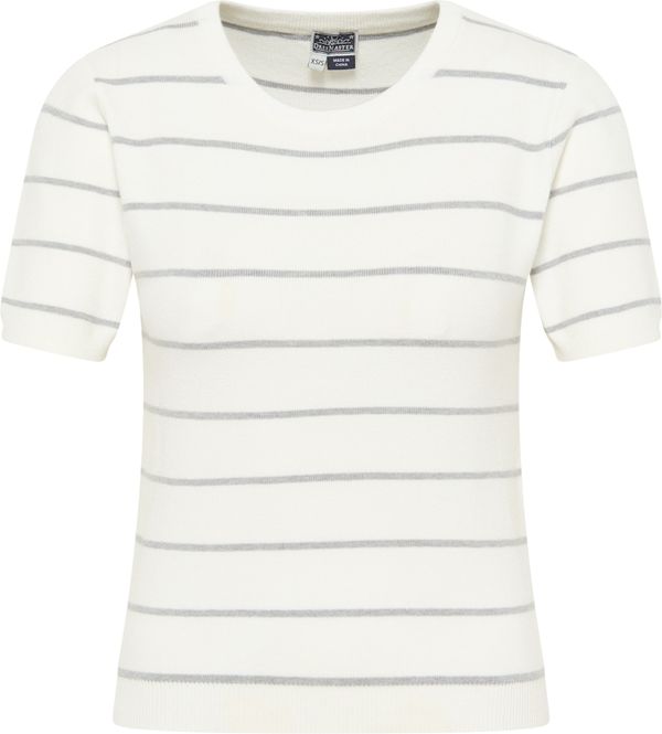 DreiMaster Maritim DreiMaster Maritim Пуловер  опушено синьо / бял памук