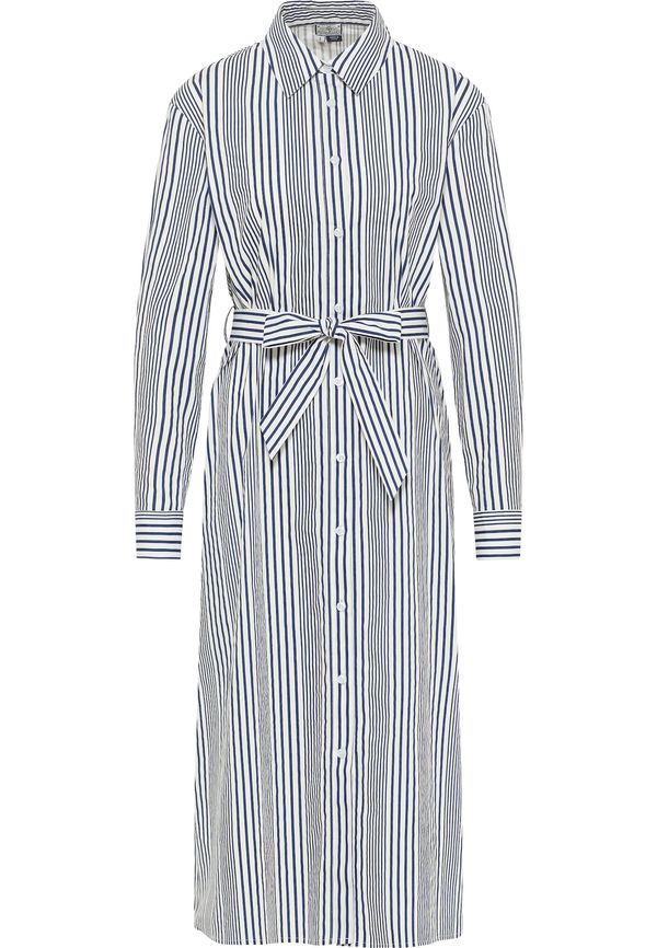 DreiMaster Maritim DreiMaster Maritim Рокля тип риза  тъмносиньо / бяло