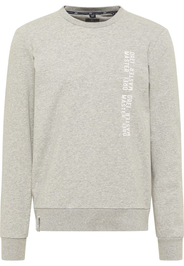 DreiMaster Maritim DreiMaster Maritim Суичър  сив меланж / бяло