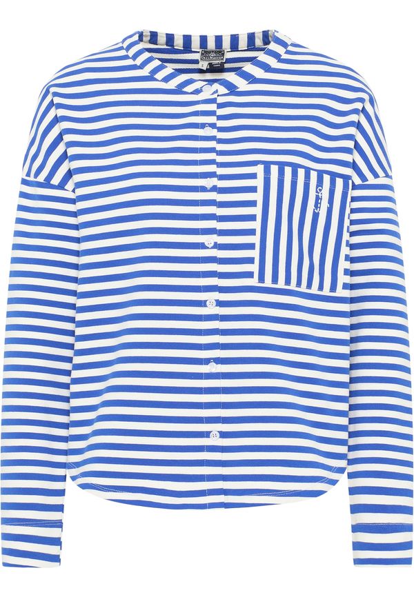 DreiMaster Maritim DreiMaster Maritim Суичъри с качулка  синьо / бяло