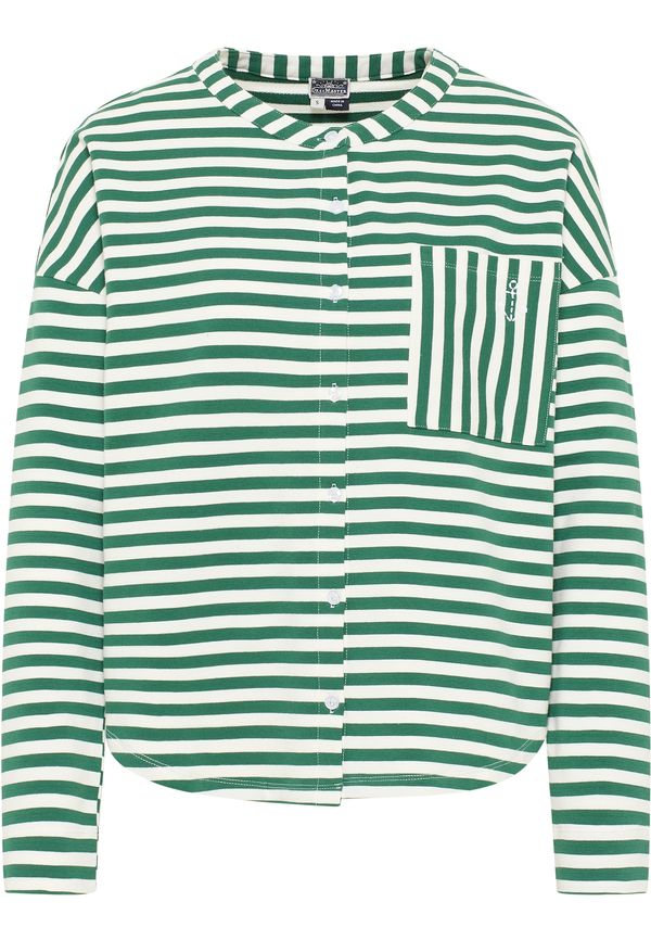 DreiMaster Maritim DreiMaster Maritim Суичъри с качулка  тревнозелено / естествено бяло