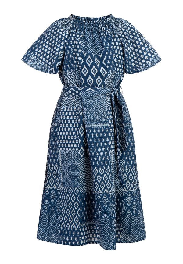 DREIMASTER DREIMASTER Рокля  морскосиньо / бяло