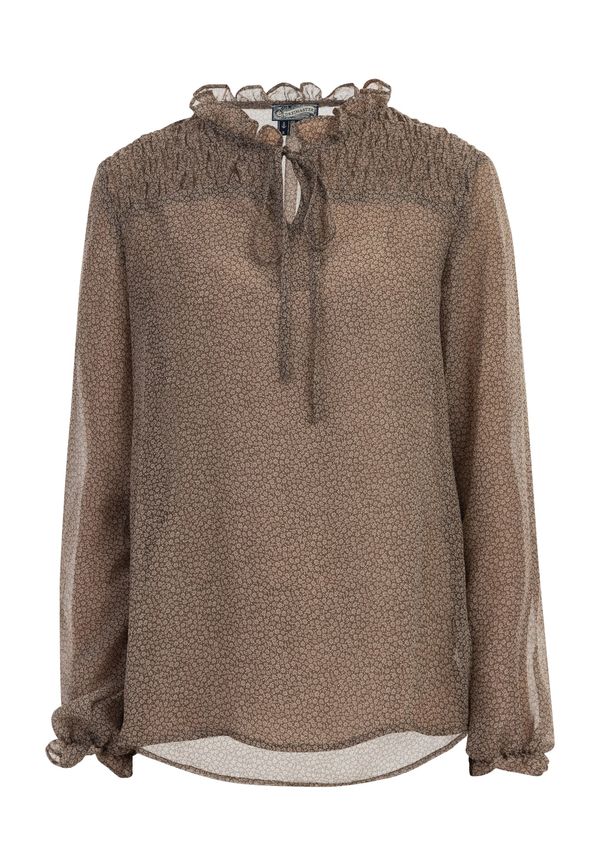 DreiMaster Vintage DreiMaster Vintage Блуза 'Abrel'  бежово / маслина