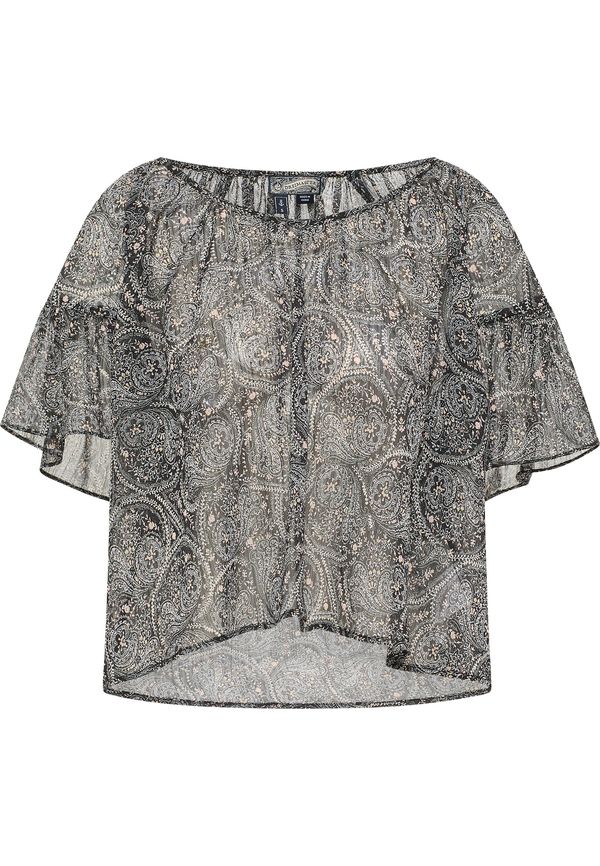 DreiMaster Vintage DreiMaster Vintage Блуза  бежово / черно / бяло