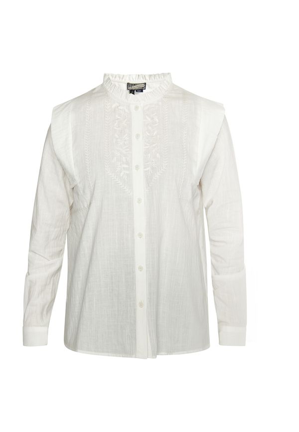 DreiMaster Vintage DreiMaster Vintage Блуза  бял памук