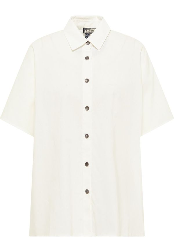 DreiMaster Vintage DreiMaster Vintage Блуза  бял памук