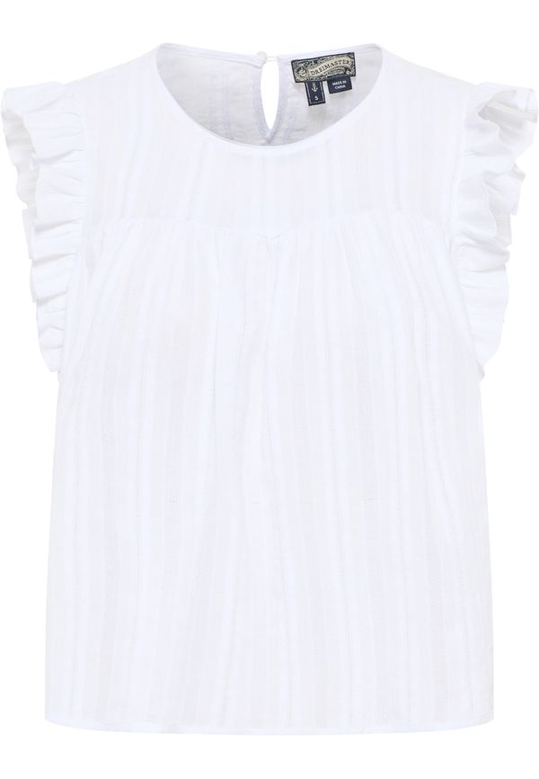 DreiMaster Vintage DreiMaster Vintage Блуза  бяло / мръсно бяло