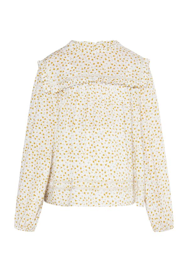 DreiMaster Vintage DreiMaster Vintage Блуза  горчица / пастелно жълто / зелено