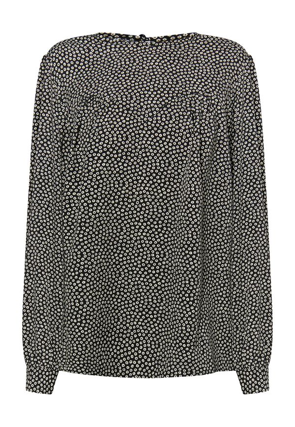 DreiMaster Vintage DreiMaster Vintage Блуза 'Imane'  бежово / черно