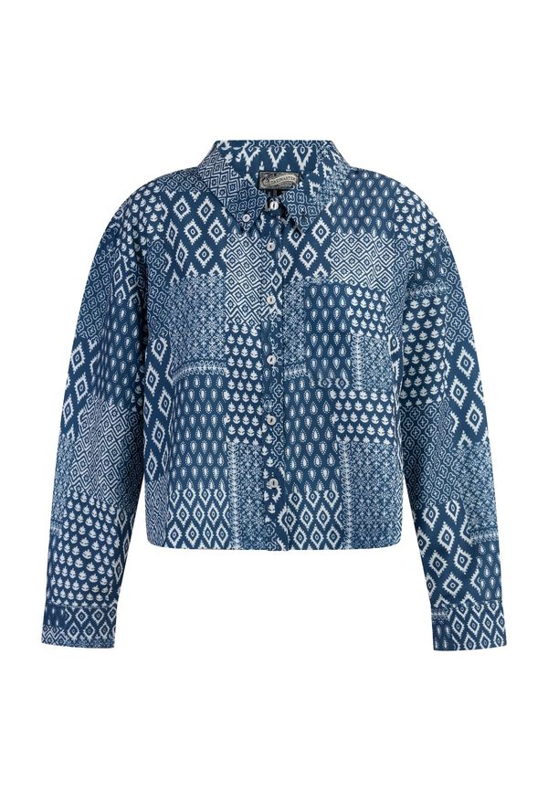 DreiMaster Vintage DreiMaster Vintage Блуза  морскосиньо / бяло