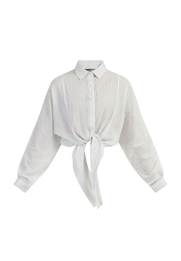 DreiMaster Vintage DreiMaster Vintage Блуза  пастелно синьо / злато / естествено бяло