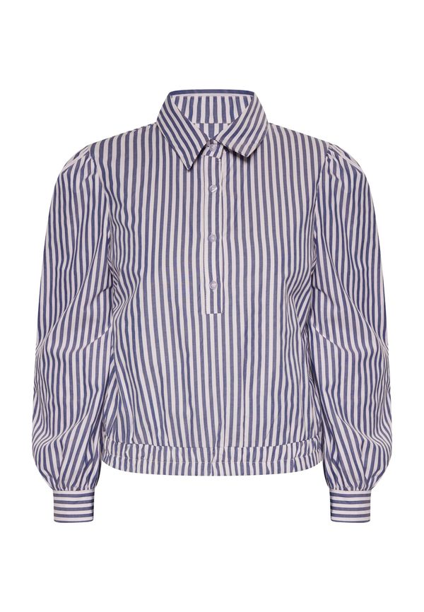 DreiMaster Vintage DreiMaster Vintage Блуза  синьо / бяло