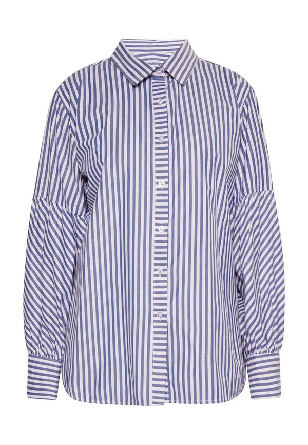 DreiMaster Vintage DreiMaster Vintage Блуза  тъмносиньо / бяло