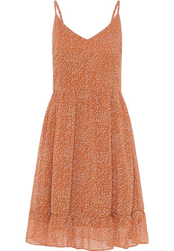 DreiMaster Vintage DreiMaster Vintage Лятна рокля  кремаво / опушено синьо / зелено / тъмно коралово