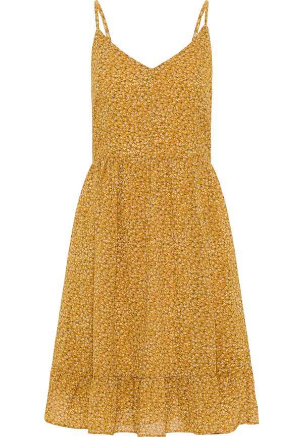 DreiMaster Vintage DreiMaster Vintage Лятна рокля  тъмножълто / зелено / бяло