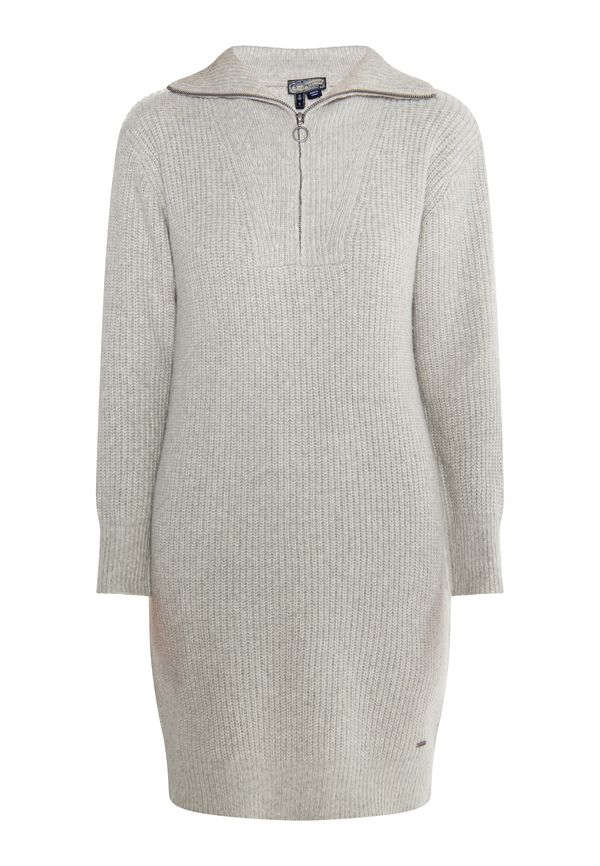 DreiMaster Vintage DreiMaster Vintage Плетена рокля  сив меланж
