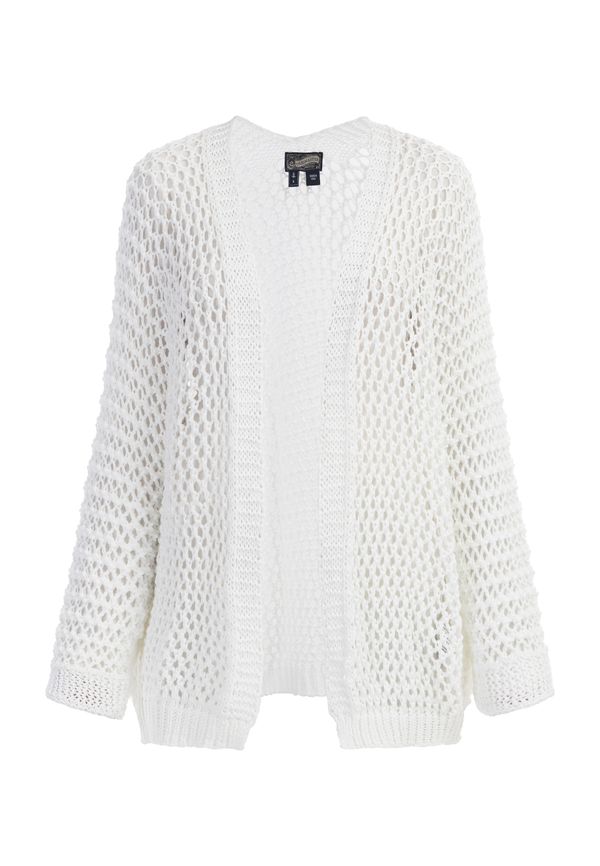 DreiMaster Vintage DreiMaster Vintage Плетена жилетка  бял памук