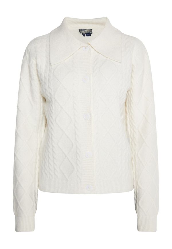 DreiMaster Vintage DreiMaster Vintage Плетена жилетка 'Incus'  бял памук