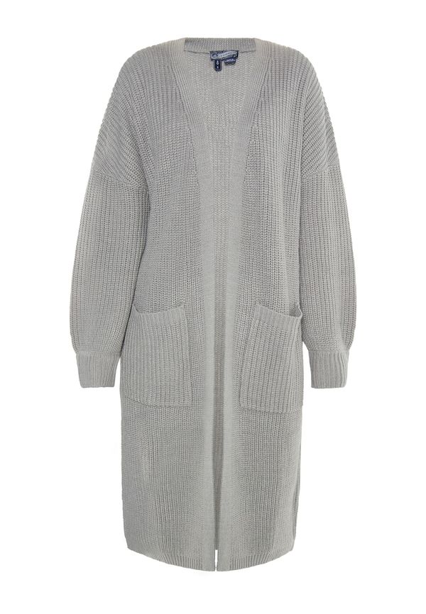 DreiMaster Vintage DreiMaster Vintage Плетена жилетка  сив меланж