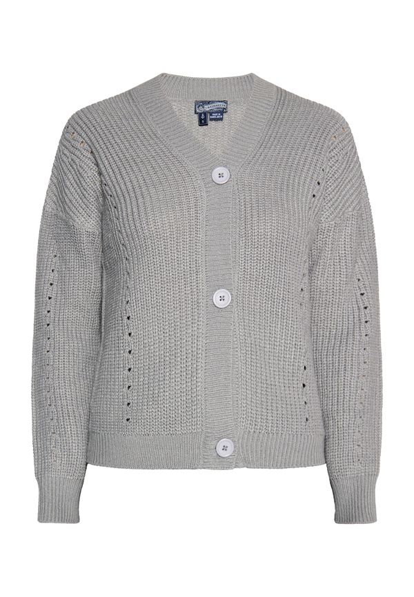 DreiMaster Vintage DreiMaster Vintage Плетена жилетка  сиво