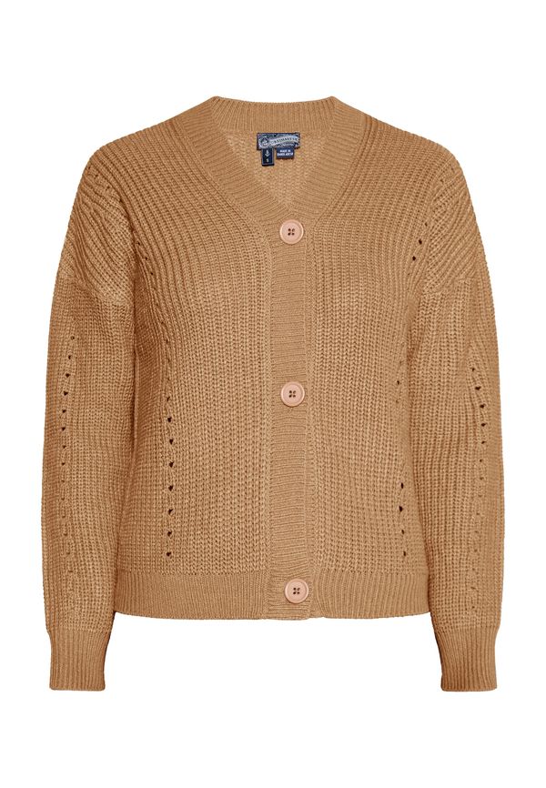 DreiMaster Vintage DreiMaster Vintage Плетена жилетка  светлокафяво