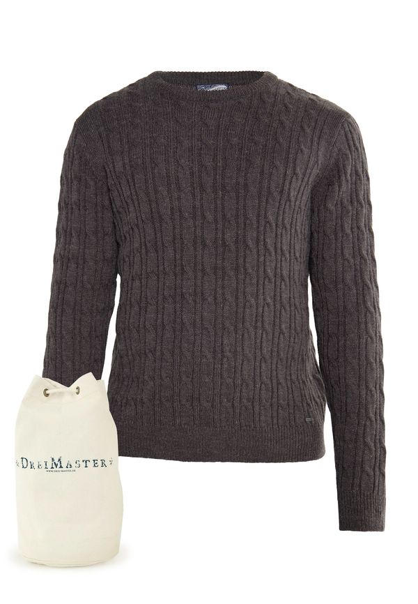 DreiMaster Vintage DreiMaster Vintage Пуловер  сиво-кафяво
