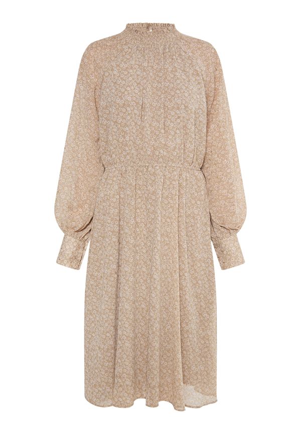 DreiMaster Vintage DreiMaster Vintage Рокля 'Altiplano'  екрю / цвят "пясък" / злато