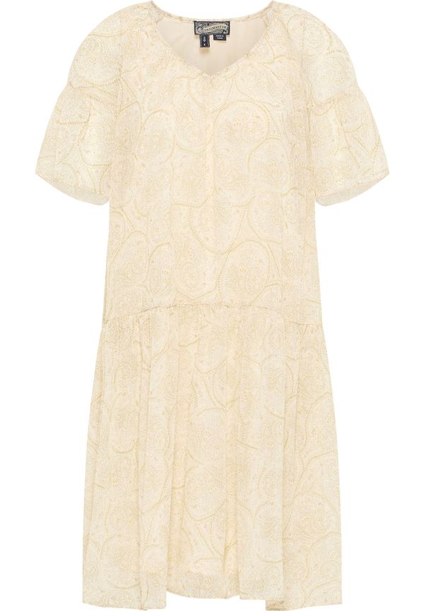 DreiMaster Vintage DreiMaster Vintage Рокля  бежово / жълто / зелено / люляк