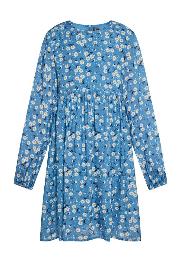 DreiMaster Vintage DreiMaster Vintage Рокля  лазурно синьо / тъмносиньо / жълто / бяло