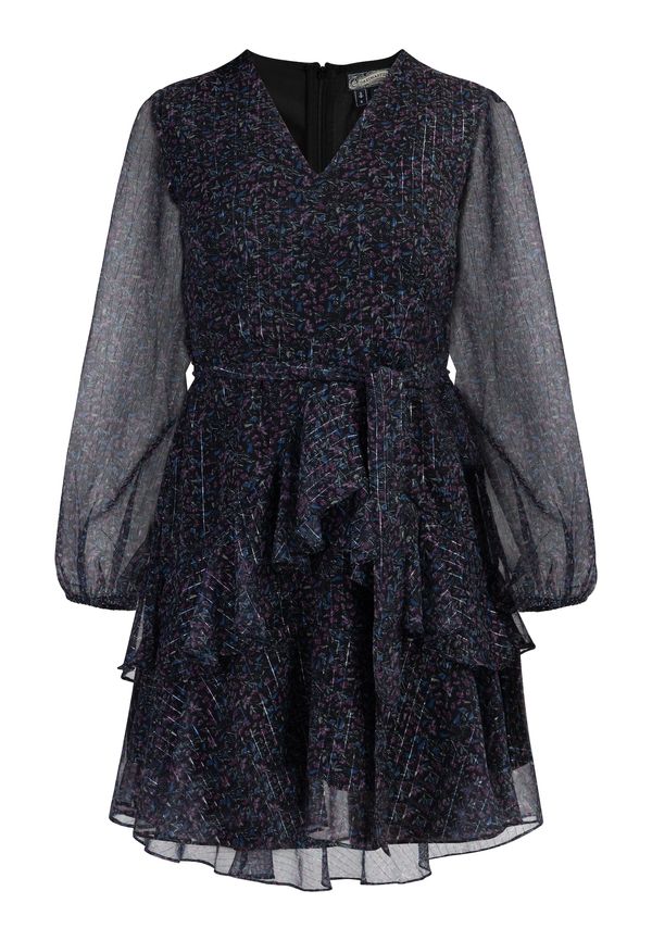 DreiMaster Vintage DreiMaster Vintage Рокля  синьо / сиво / боровинка / черно