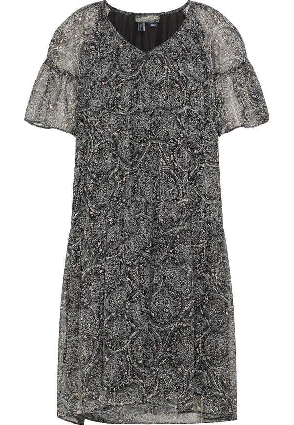 DreiMaster Vintage DreiMaster Vintage Рокля  телесен цвят / черно / бяло