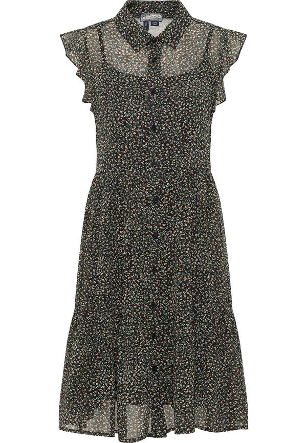 DreiMaster Vintage DreiMaster Vintage Рокля тип риза  черно / бяло