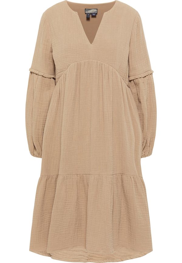 DreiMaster Vintage DreiMaster Vintage Рокля  тъмнобежово