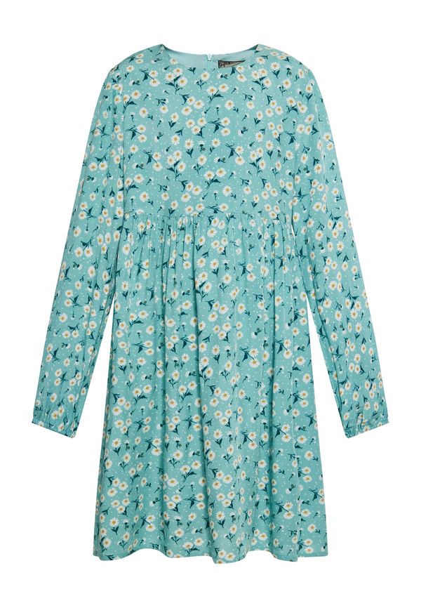 DreiMaster Vintage DreiMaster Vintage Рокля  тюркоазен / жълто / тъмнозелено / бяло