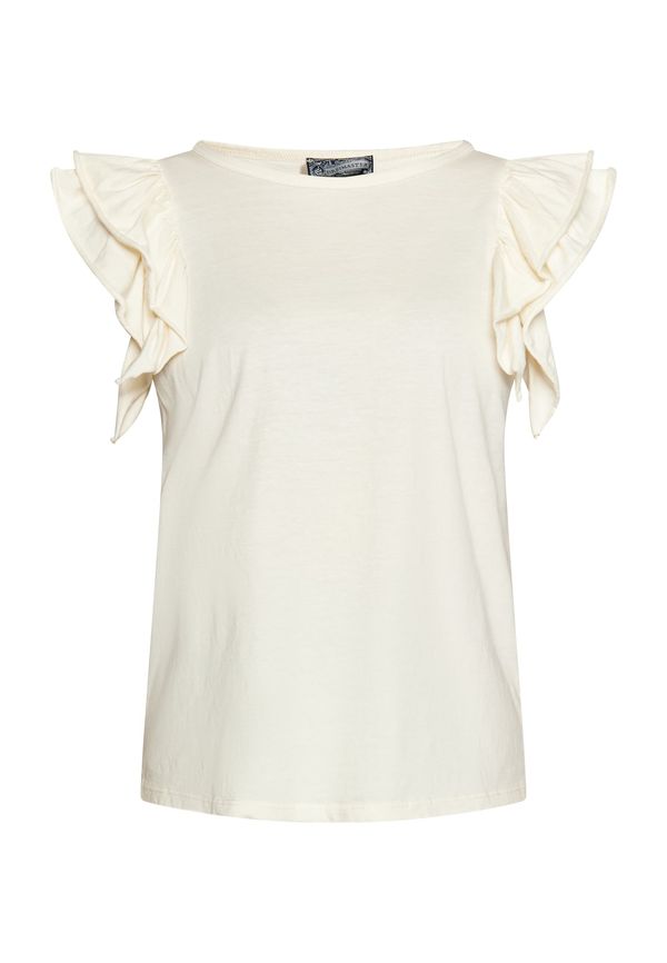 DreiMaster Vintage DreiMaster Vintage Тениска  бял памук