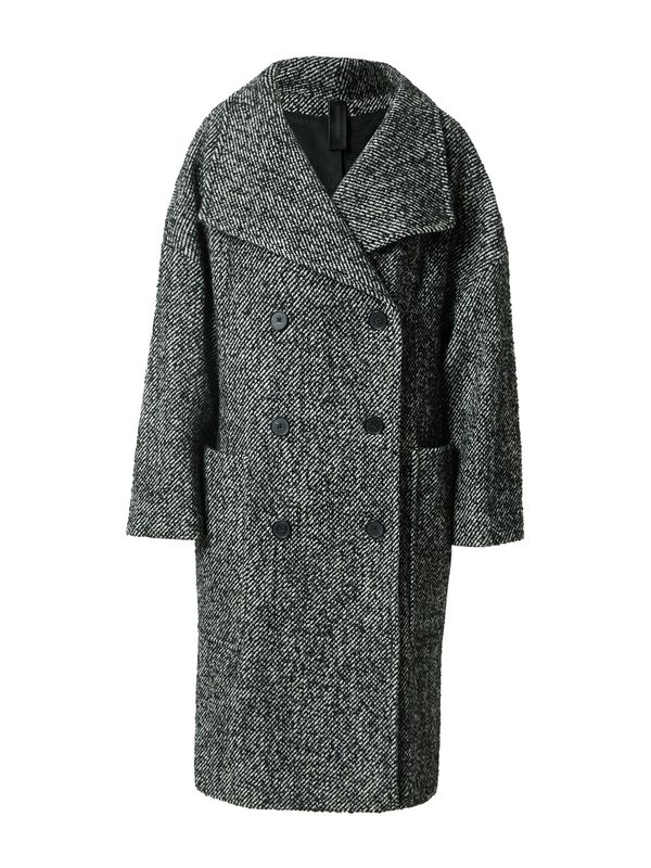 DRYKORN DRYKORN Преходно палто 'THEYDON'  черно / бяло