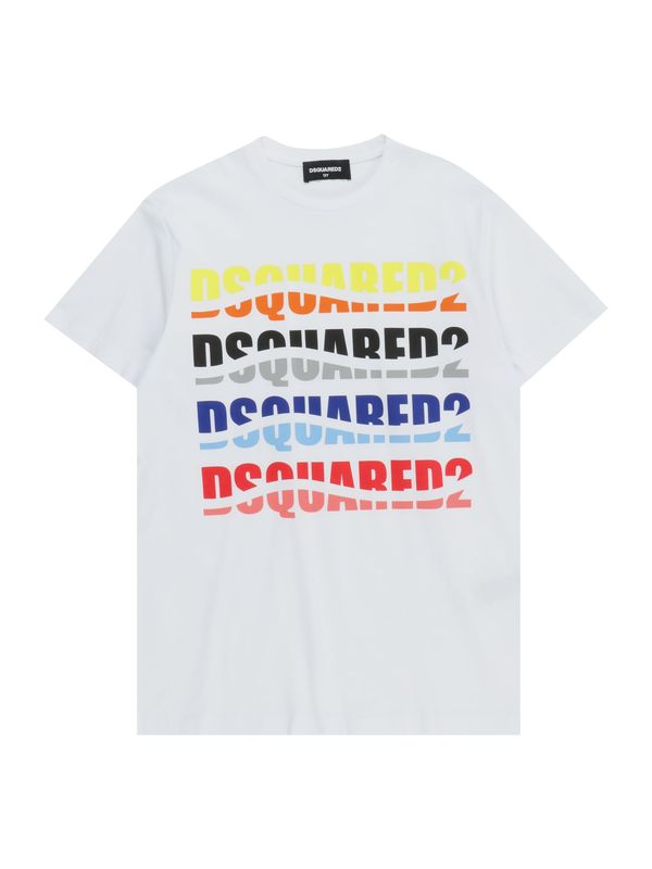 DSQUARED2 DSQUARED2 Тениска  синьо / червено / черно / бяло