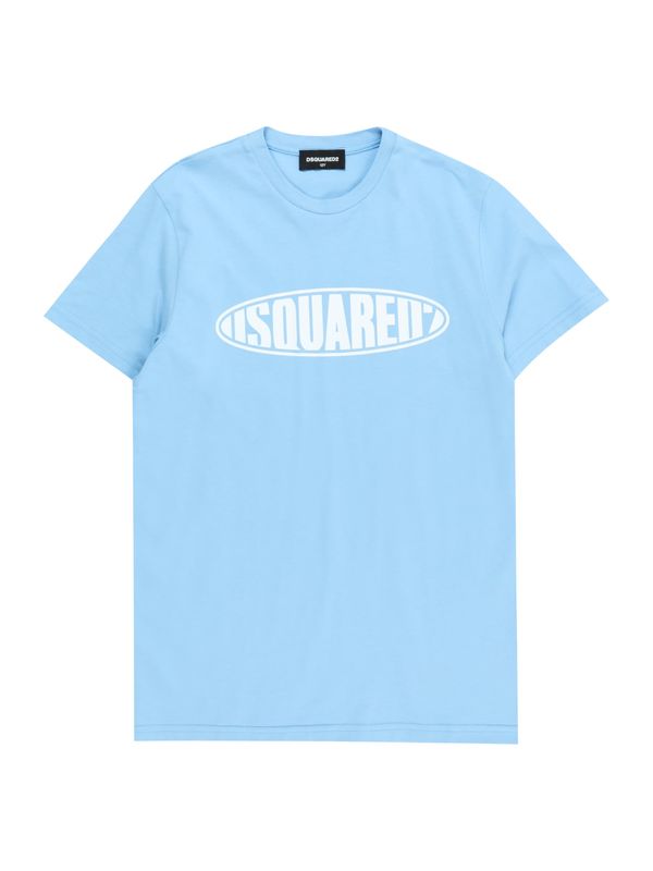 DSQUARED2 DSQUARED2 Тениска  светлосиньо / бяло