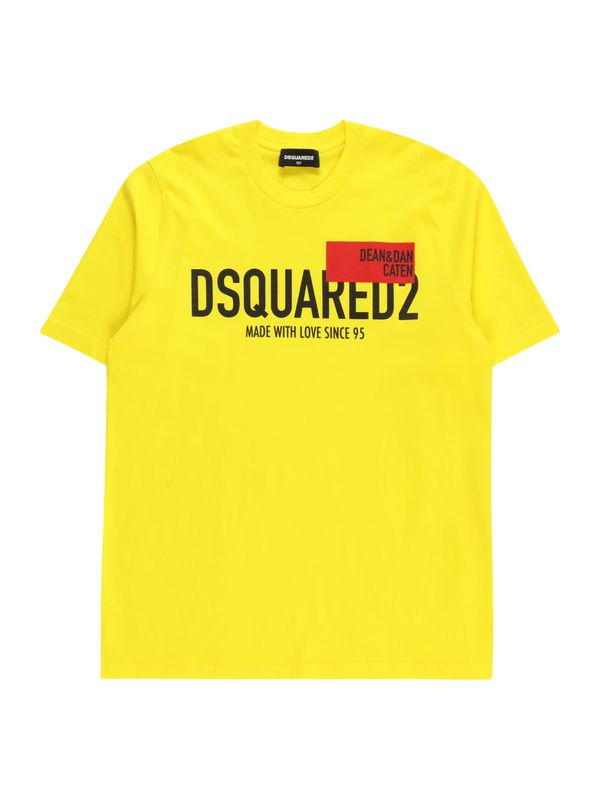 DSQUARED2 DSQUARED2 Тениска  жълто / тъмночервено / черно