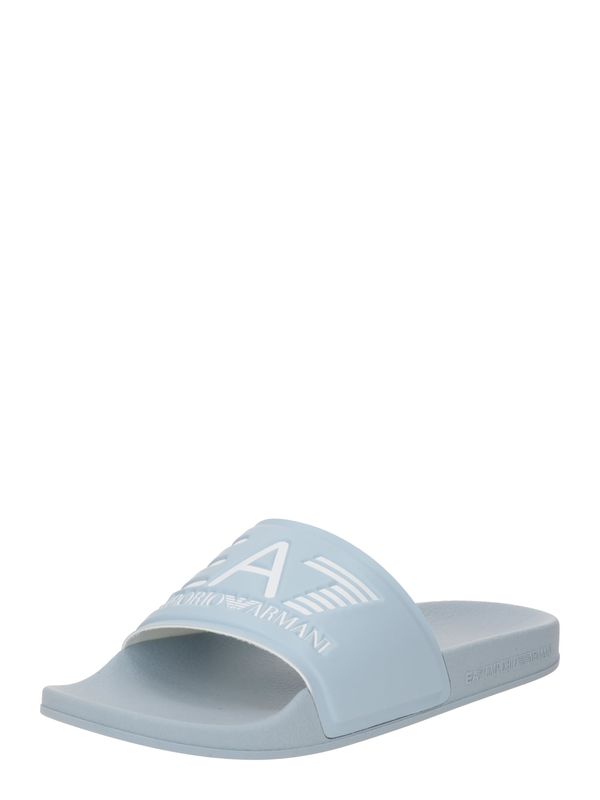 EA7 Emporio Armani EA7 Emporio Armani Чехли за плаж/баня  светлосиньо / бяло