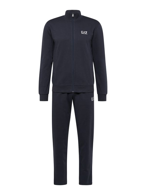EA7 Emporio Armani EA7 Emporio Armani Облекло за бягане  нощно синьо / бяло