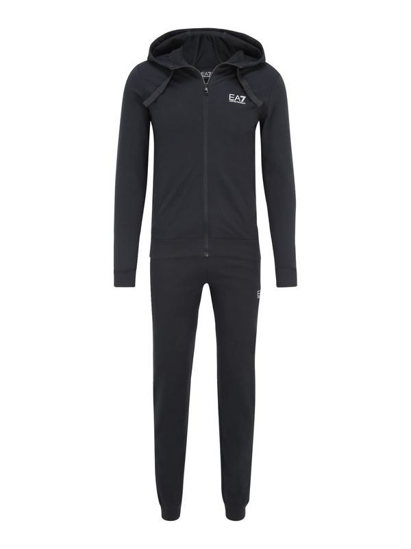 EA7 Emporio Armani EA7 Emporio Armani Облекло за бягане  нощно синьо / бяло