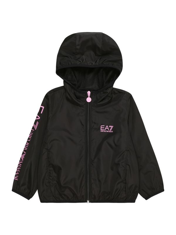 EA7 Emporio Armani EA7 Emporio Armani Преходно яке 'GIUBBOTTO'  светлорозово / черно