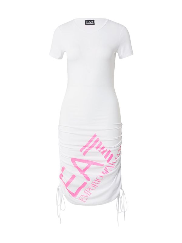 EA7 Emporio Armani EA7 Emporio Armani Рокля  розово / бяло