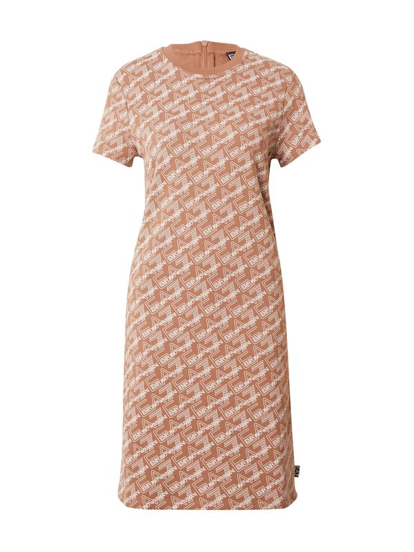 EA7 Emporio Armani EA7 Emporio Armani Рокля  светлокафяво / бяло