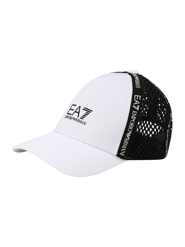EA7 Emporio Armani EA7 Emporio Armani Шапка с козирка  черно / бяло