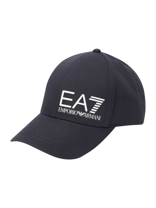 EA7 Emporio Armani EA7 Emporio Armani Шапка с козирка 'TRAIN CORE U CAP LOGO'  черно / бяло