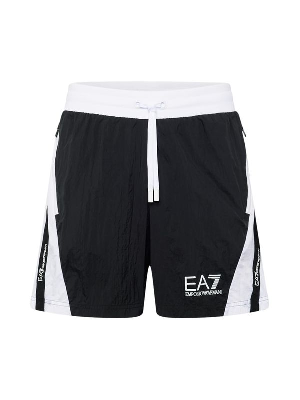 EA7 Emporio Armani EA7 Emporio Armani Спортен панталон  аквамарин / черно / бяло