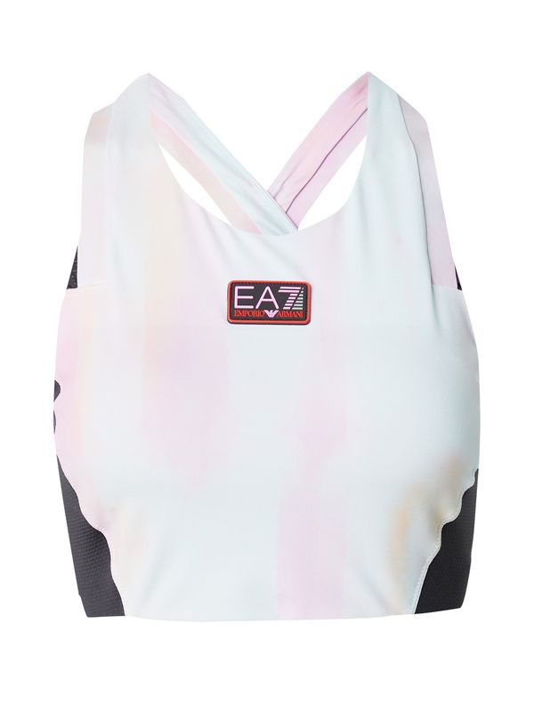 EA7 Emporio Armani EA7 Emporio Armani Спортен сутиен  светлосиньо / бледорозово / червено / черно