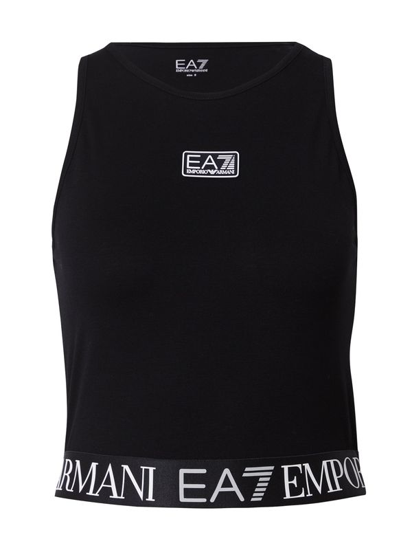 EA7 Emporio Armani EA7 Emporio Armani Спортен топ  черно / бяло
